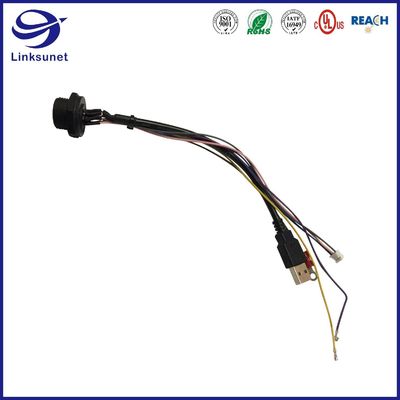 Middle IP67 300V PUSH - LOCK Connector Wire Harness for Mouse Keyboard